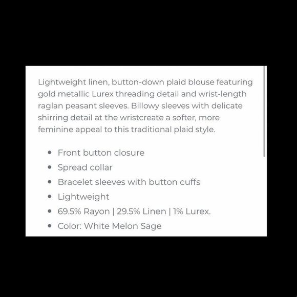 RAILS Natalie Linen Blend Plaid Shirt. - Picture 4 of 8